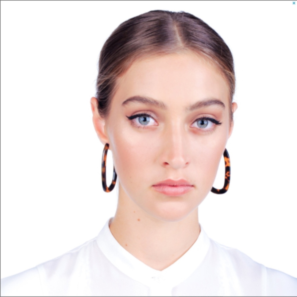 FINAL FEW  Tortoise Shell Hoop Earrings